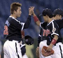 Maekawa congratulated after Kintetsu win over Nippon Ham